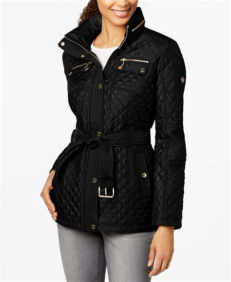 michael kors padded coats|Michael Kors black jacket women's.